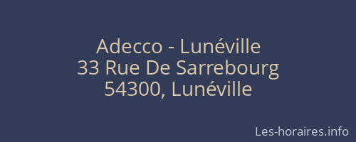 Adecco - Lunéville