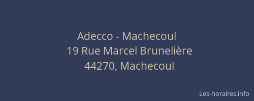 Adecco - Machecoul