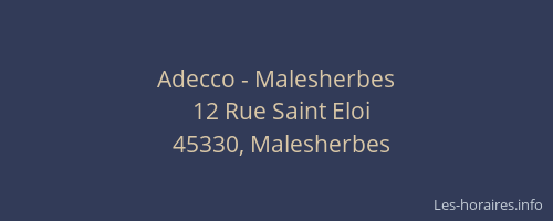 Adecco - Malesherbes