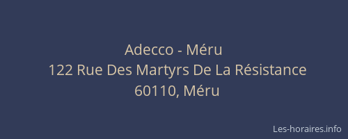 Adecco - M&eacute;ru