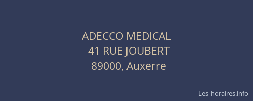 ADECCO MEDICAL