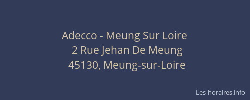 Adecco - Meung Sur Loire