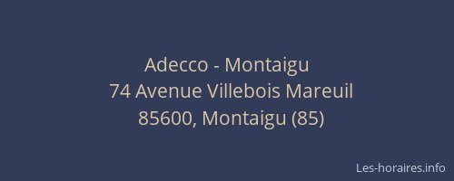 Adecco - Montaigu