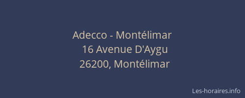 Adecco - Montélimar