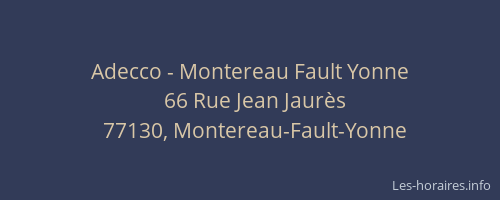 Adecco - Montereau Fault Yonne