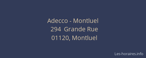 Adecco - Montluel