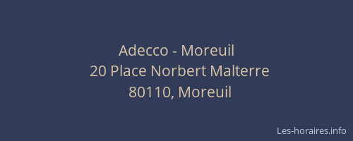 Adecco - Moreuil