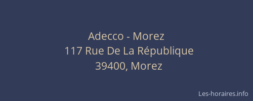 Adecco - Morez