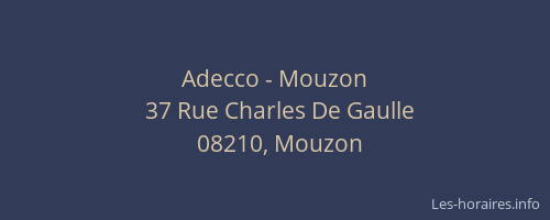 Adecco - Mouzon
