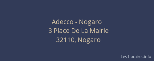 Adecco - Nogaro