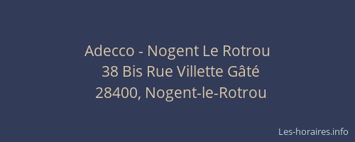 Adecco - Nogent Le Rotrou