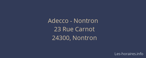 Adecco - Nontron