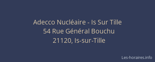 Adecco Nucléaire - Is Sur Tille