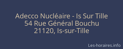 Adecco Nucléaire - Is Sur Tille
