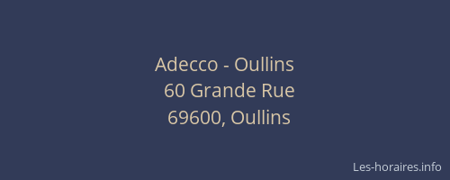 Adecco - Oullins