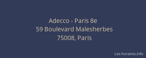 Adecco - Paris 8e