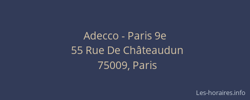 Adecco - Paris 9e