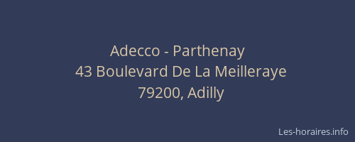 Adecco - Parthenay