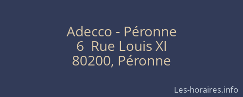 Adecco - Péronne