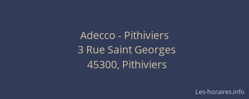 Adecco - Pithiviers