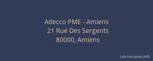 Adecco PME - Amiens