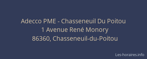 Adecco PME - Chasseneuil Du Poitou