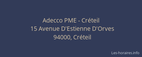 Adecco PME - Cr&eacute;teil
