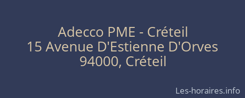 Adecco PME - Créteil