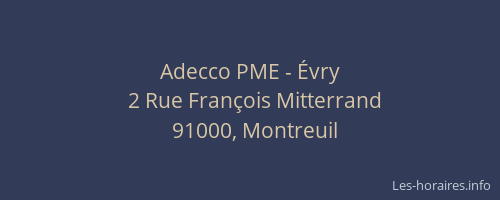 Adecco PME - Évry