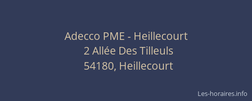 Adecco PME - Heillecourt