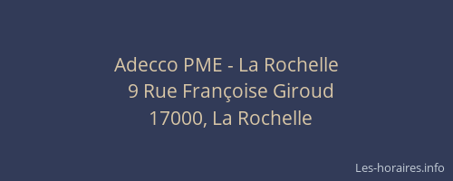 Adecco PME - La Rochelle