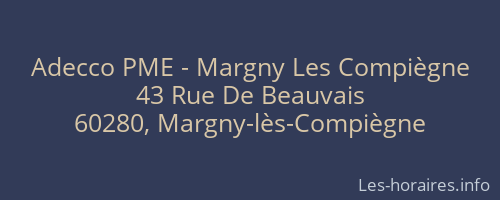 Adecco PME - Margny Les Compiègne