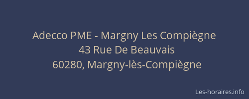 Adecco PME - Margny Les Compi&egrave;gne