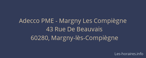 Adecco PME - Margny Les Compiègne