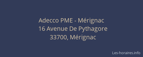 Adecco PME - Mérignac