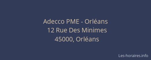 Adecco PME - Orléans