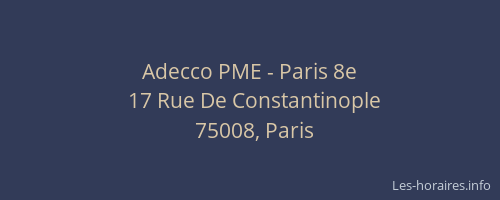 Adecco PME - Paris 8e
