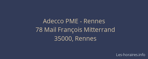 Adecco PME - Rennes