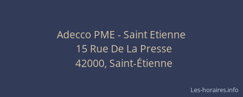 Adecco PME - Saint Etienne