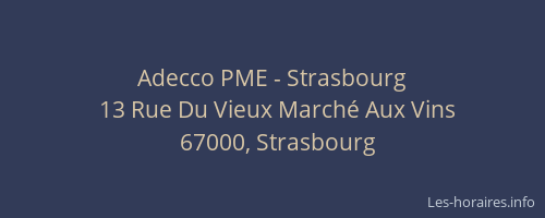 Adecco PME - Strasbourg