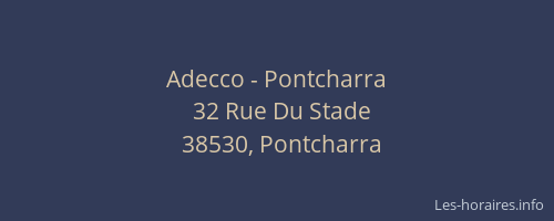 Adecco - Pontcharra