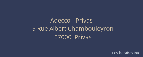 Adecco - Privas