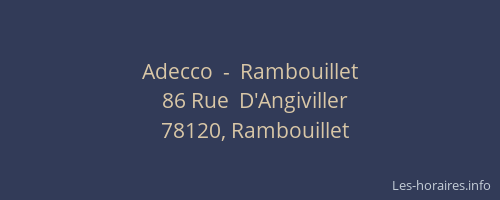 Adecco  -  Rambouillet