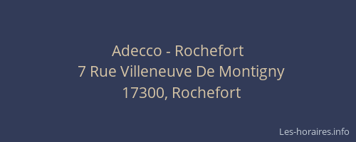 Adecco - Rochefort