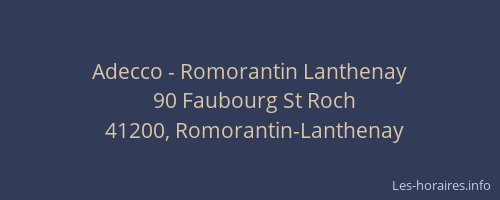 Adecco - Romorantin Lanthenay
