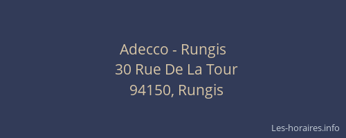 Adecco - Rungis