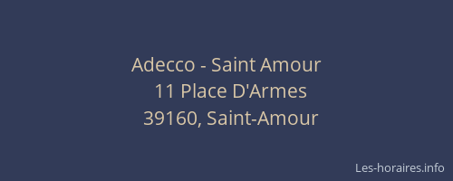 Adecco - Saint Amour