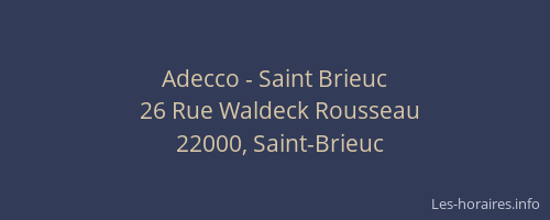 Adecco - Saint Brieuc