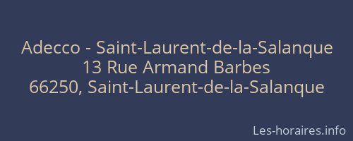 Adecco - Saint-Laurent-de-la-Salanque