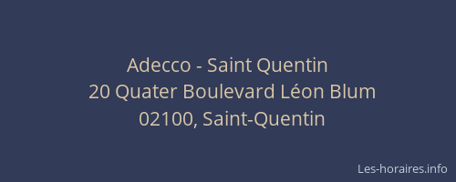 Adecco - Saint Quentin